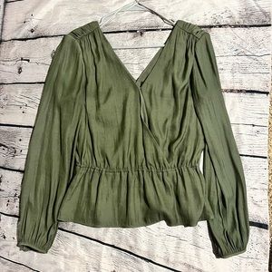 Green Banana Republic Peplum Top - X Small